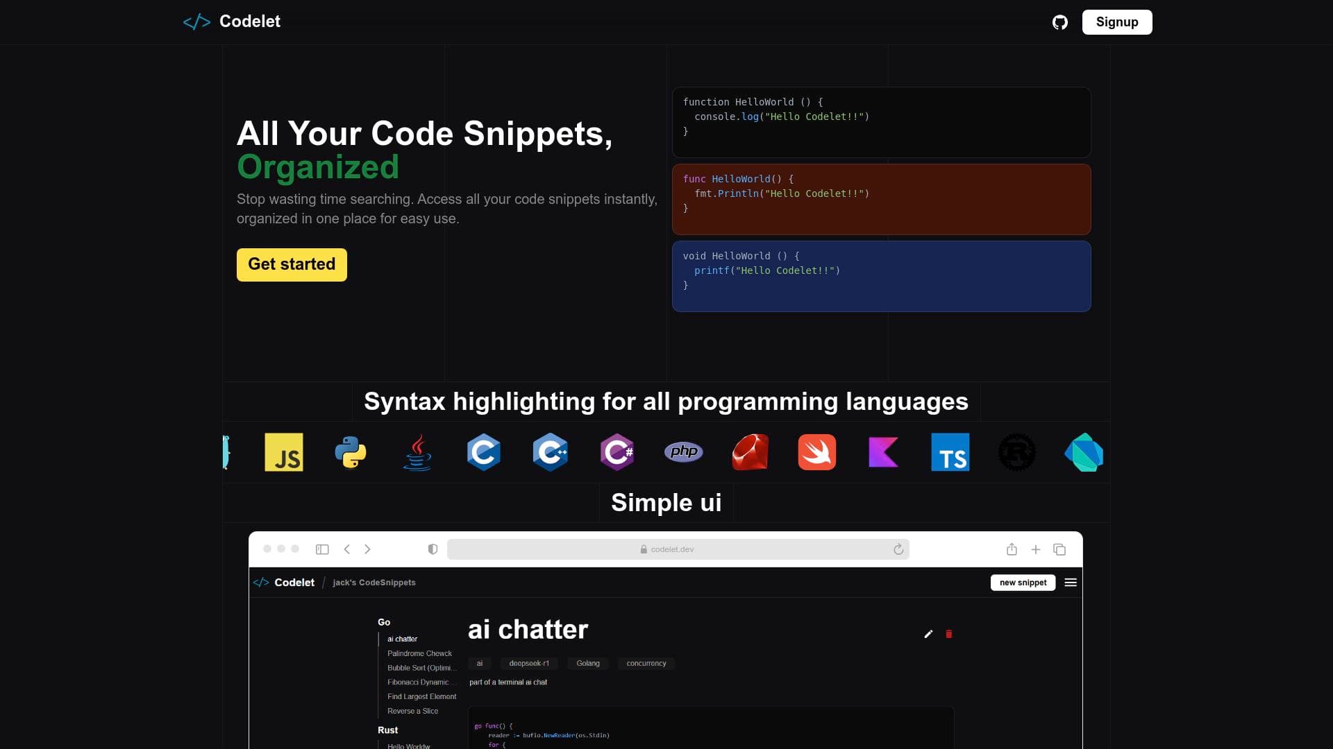 Codelet